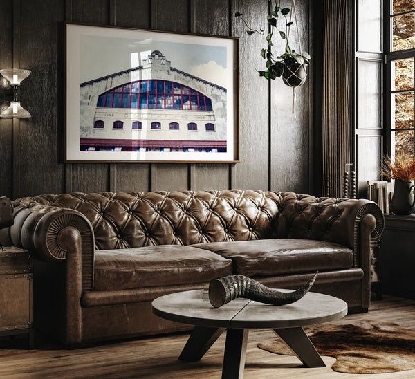 Texas Fort Worth Rodeo Coliseum Print - Western Wall Art