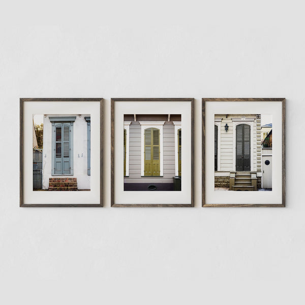 French Quarter Art Prints Set of 3 New Orleans Doors