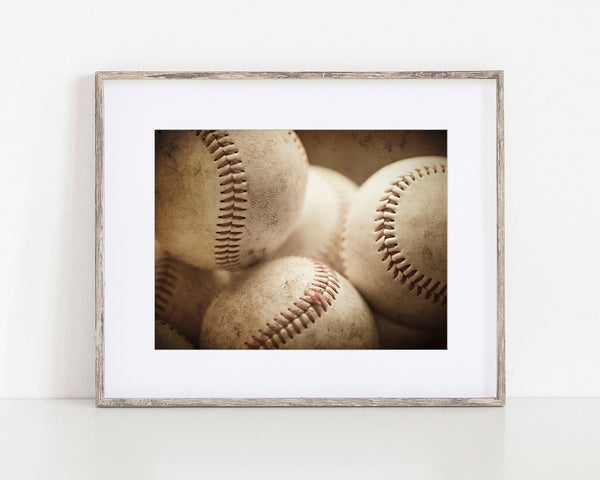 Baseball Art Print for Bedroom or Sports Decor
