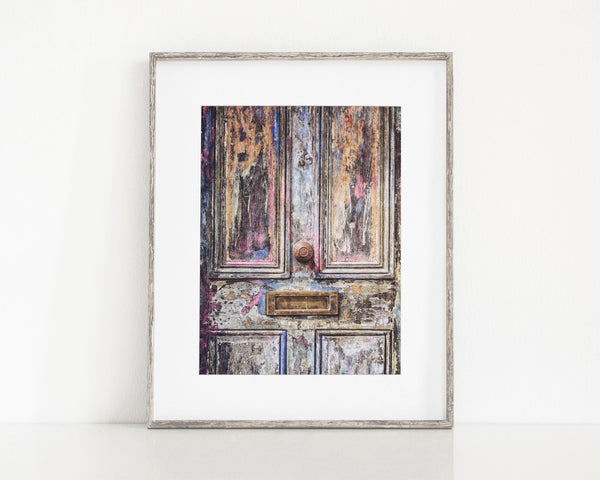 London Bohemian Pink Door Print - Colorful Art for Your Home