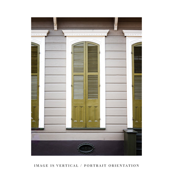Lisa Russo Fine Art Travel Photography New Orleans | Olive Green Window