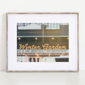 Lisa Russo Fine Art Travel Photography New York City | Broadway Winter Garden Theater