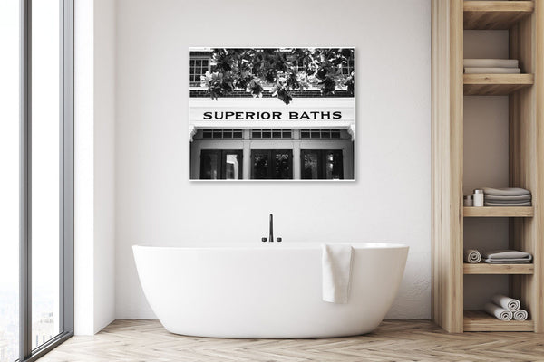 Superior Baths - Bathroom Wall Art Print - Hot Springs, Arkansas