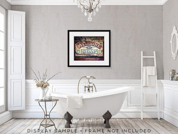 Colorful Bathroom or Laundry Room Vintage Soap Print
