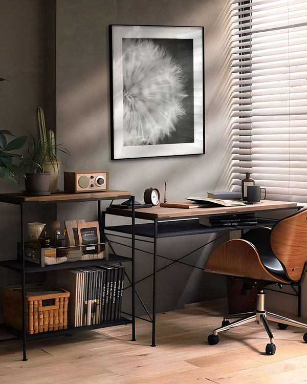 Dandelion Flower Print - Minimalist Wall Art