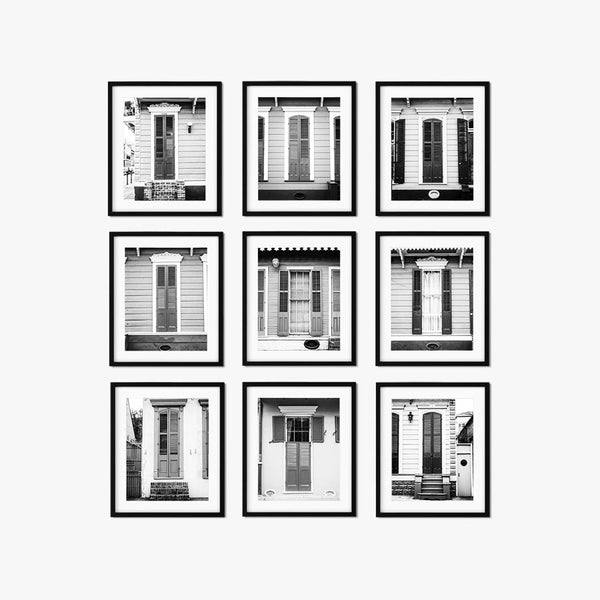 French Quarter Art Prints Set of 9 New Orleans Doors and Windows