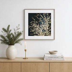Lisa Russo Fine Art Abstract Art Christmas NYC Lights Print | Abstract Holiday Wall Art New York