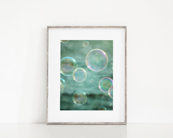 Aqua and Teal Bubbles