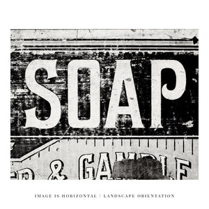 Lisa Russo Fine Art Bathroom & Laundry Room Black and White P&G Soap