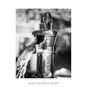 Lisa Russo Fine Art Bathroom & Laundry Room Blue Pitcher Pump | Texas Stockyards