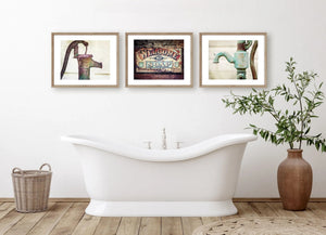 Lisa Russo Fine Art Bathroom & Laundry Room Colorful Bathroom or Laundry Room Wall Decor Set of 3