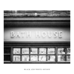 York England Bath House Print - Perfect for Bathroom Decor