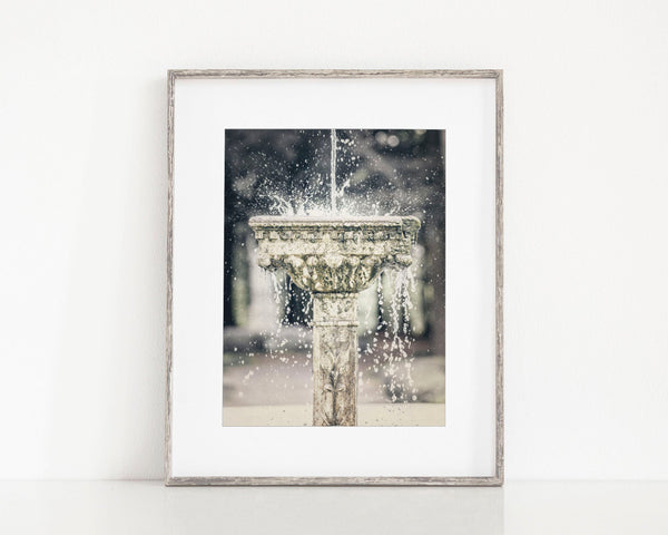 Fountain Wall Decor for Dining Room or Bathroom - Vertical