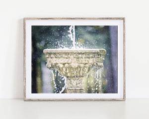 Lisa Russo Fine Art Bathroom & Laundry Room Fountain Wall Decor for Dining Room or Bathroom