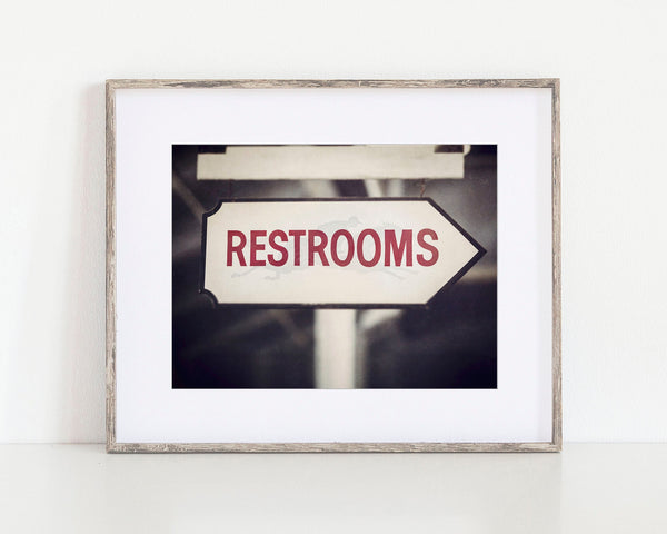 Saratoga Restrooms Bathroom Art Print