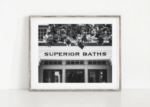 Lisa Russo Fine Art Bathroom & Laundry Room Superior Baths - Bathroom Wall Art Print - Hot Springs, Arkansas