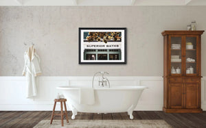 Lisa Russo Fine Art Bathroom & Laundry Room Superior Baths - Bathroom Wall Art Print - Hot Springs, Arkansas