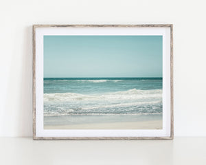 Lisa Russo Fine Art Beach Decor Coastal Florida Beach Wall Art Print - Turquoise Summer Beach House Decor