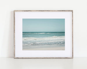 Coastal Florida Beach Wall Art Print - Turquoise Summer Beach House Decor