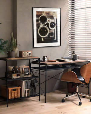 Lisa Russo Fine Art Farmhouse and Rustic Decor Antique Brownie Camera Print - Industrial Movie Room Wall Art