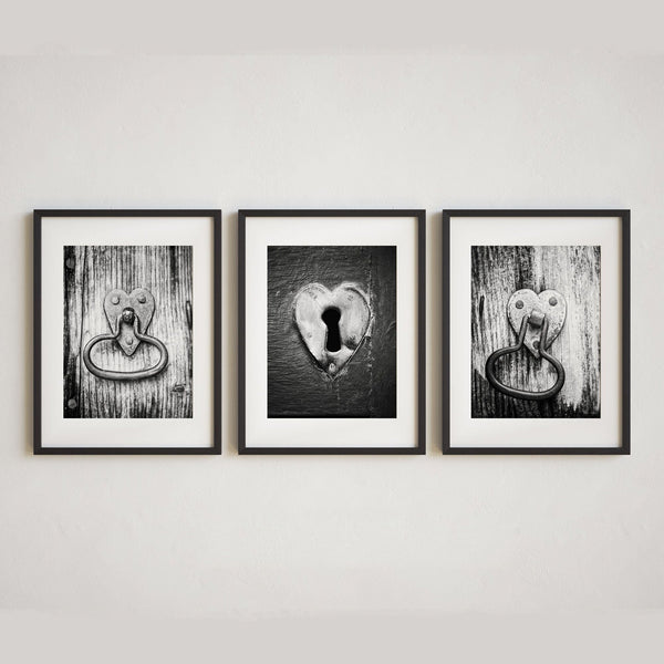 Heart of the Home | Black and White | Art Prints Set of 3