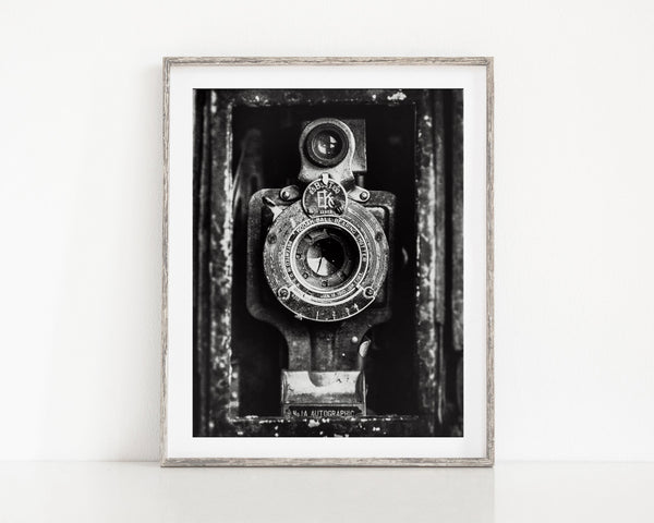 Lisa Russo Fine Art Farmhouse and Rustic Decor Kodak Camera Print - Vintage Style Office Decor or Photographer Gift