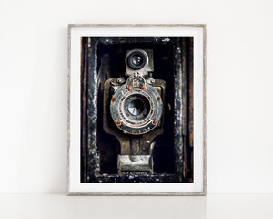 Lisa Russo Fine Art Farmhouse and Rustic Decor Kodak Camera Print - Vintage Style Office Decor or Photographer Gift
