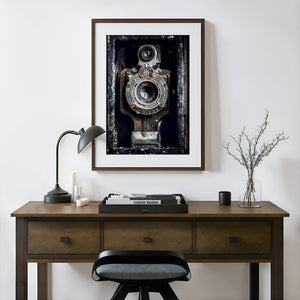 Lisa Russo Fine Art Farmhouse and Rustic Decor Kodak Camera Print - Vintage Style Office Decor or Photographer Gift