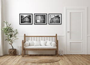 Farmhouse Art Prints - Set of 3 Red Barn Landscapes for Home Decor