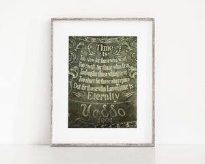 Fine Art Wedding or Anniversary Gift Print - Vintage Love Poem Engraving
