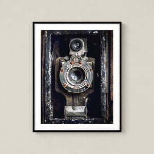 Lisa Russo Fine Art Farmhouse and Rustic Decor Vintage Camera Print - Antique Kodak Wall Art - Photographer Gift