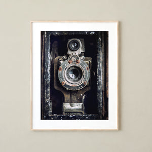 Lisa Russo Fine Art Farmhouse and Rustic Decor Vintage Camera Print - Antique Kodak Wall Art - Photographer Gift