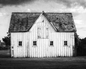 Black & White Barn Print | Rustic Farmhouse Wall Art