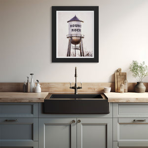 Lisa Russo Fine Art Farmhouse Decor Historic Water Tower - Round Rock Texas - Rustic Farmhouse Decor