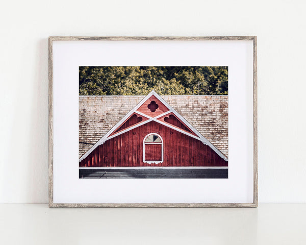 Pennsylvania Dutch Barn Print - Rustic Red Design for Home Decor