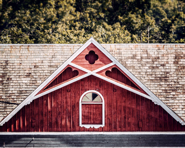 Pennsylvania Dutch Barn Print - Rustic Red Design for Home Decor