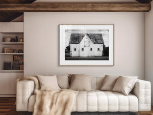 Lisa Russo Fine Art Farmhouse Decor SALE | Black and White Sanford Barn