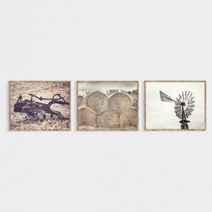 Lisa Russo Fine Art Farmhouse Decor Vintage Farmyard | Art Prints Set of 3