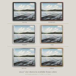 Lisa Russo Fine Art Framed Canvas Adirondack Lake Framed Canvas | Rustic Cabin Wall Art | Lakehouse Decor