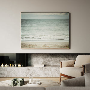 Lisa Russo Fine Art Framed Canvas Coastal Ocean Wave Framed Canvas Wall Art