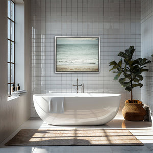 Lisa Russo Fine Art Framed Canvas Coastal Ocean Wave Framed Canvas Wall Art