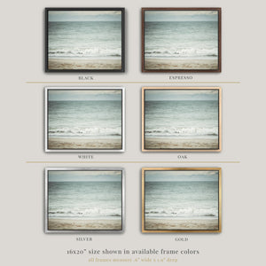 Lisa Russo Fine Art Framed Canvas Coastal Ocean Wave Framed Canvas Wall Art