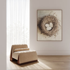 Lisa Russo Fine Art Framed Canvas Framed Bird Nest Canvas Wall Art