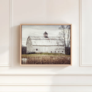 Lisa Russo Fine Art Framed Canvas Framed Farmhouse Barn Canvas | Pond Barn