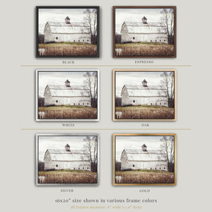 Lisa Russo Fine Art Framed Canvas Framed Farmhouse Barn Canvas | Pond Barn