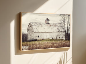 Lisa Russo Fine Art Framed Canvas Framed Farmhouse Barn Canvas | Pond Barn