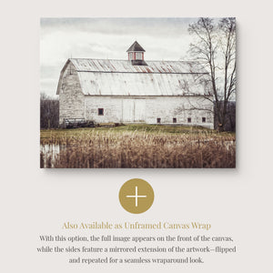 Lisa Russo Fine Art Framed Canvas Framed Farmhouse Barn Canvas | Pond Barn