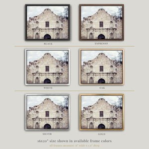 Lisa Russo Fine Art Framed Canvas The Alamo Framed Canvas Wall Art – Historic Texas Landmark