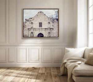 Lisa Russo Fine Art Framed Canvas The Alamo Framed Canvas Wall Art – Historic Texas Landmark