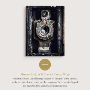 Lisa Russo Fine Art Framed Canvas Vintage Kodak Camera | Framed Canvas Wall Art